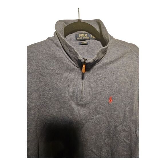 POLO RALPH LAUREN Blue Quarter Zip Pullover - Size XL - Picture 3 of 8